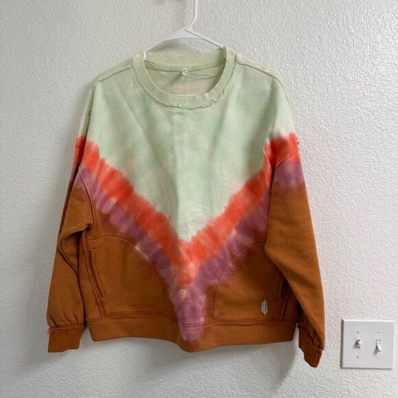 Free People fp movement Ombre Tie-Dye Metti Crew Size XS - Picture 1 of 4